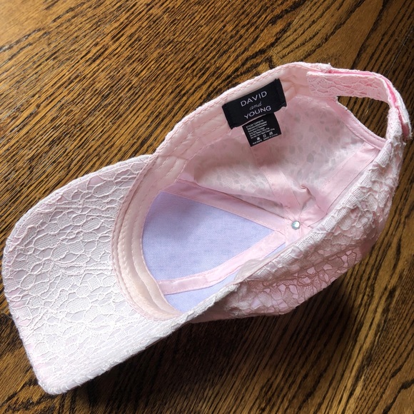 David and Young Lace Textured Baseball Hat OSFA - Picture 5 of 5